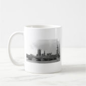 Zwart wit paleis van Westminster Koffiemok (Links)