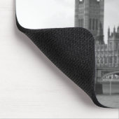 Zwart wit paleis van Westminster Muismat (Hoek)