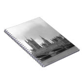 Zwart wit paleis van Westminster Notitieboek (Rechterzijde)