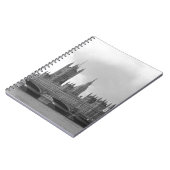 Zwart wit paleis van Westminster Notitieboek (Linkerzijde)