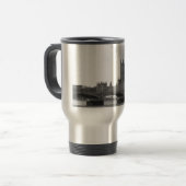 Zwart wit paleis van Westminster Reisbeker (Voorkant links)