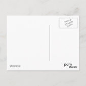 Zwart & Wit Palm ansichtkaart Briefkaart (Achterkant)