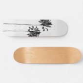 Zwart-wit palm Duo Finesse #1 #tropische #muur Persoonlijk Skateboard (Horizontaal)