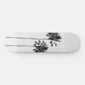 Zwart-wit palm Duo Finesse #1 #tropische #muur Persoonlijk Skateboard (Horizontaal)
