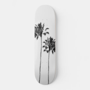 Zwart-wit palm Duo Finesse #1 #tropische #muur Persoonlijk Skateboard