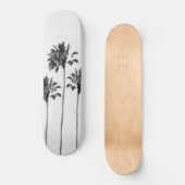 Zwart-wit palm Trio Finesse #1 #tropische #wall Persoonlijk Skateboard (Voorkant)