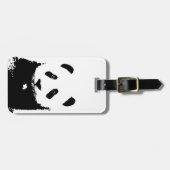 Zwart-wit Panda Bagagelabels (Voorkant horizontaal)