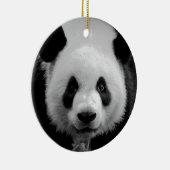 Zwart & Wit Panda Beer Kerstboom Ornament (Rechts)