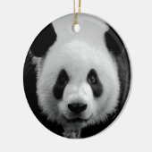 Zwart & Wit Panda Beer Kerstboom Ornament (Links)