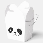 Zwart-wit Panda Cute Animal Face Design Bedankdoosjes (Geopend)