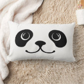 Zwart-wit Panda Cute Animal Face Design Kussen (Deken)