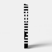 Zwart-wit Panda en Stripes gepersonaliseerd Case-Mate iPhone Case (Achterkant / Links)