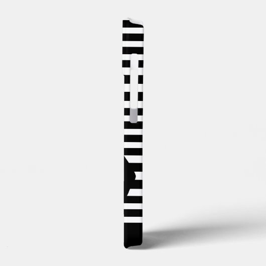 Zwart-wit Panda en Stripes gepersonaliseerd Case-Mate iPhone Case (Achterkant / Links)