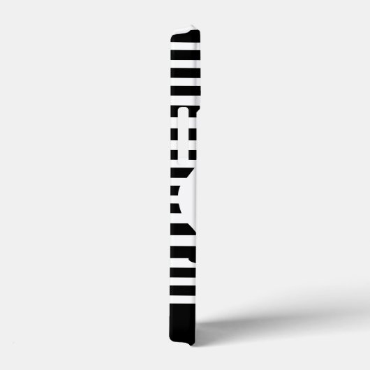 Zwart-wit Panda en Stripes gepersonaliseerd Case-Mate iPhone Case (Achterkant / Rechts)