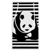 Zwart-wit Panda en Stripes Klein Cadeauzakje (Voorkant)