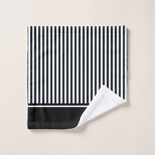 Zwart-wit paniekhuis Aangepaste badkamer Bad Handdoek (Wasdoekje)