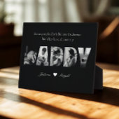 Zwart & Wit Papa Fotocollage Keepsake Gift Fotoplaat