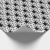 Zwart wit papier met een witte dop met betonnen om (Hoek)