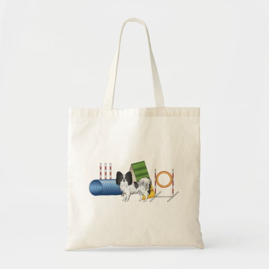 Zwart-wit papier met flexibele apparatuur tote bag (Voorkant)