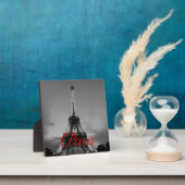 Zwart Wit Parijs City Night Eiffeltoren Europees Fotoplaat (Insitu)