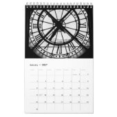 Zwart-wit Parijs Home Decor Kalender (Jan 2027)