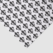 zwart-wit Parijse Franse Fleur de Lis Paris Tissuepapier (Detail)