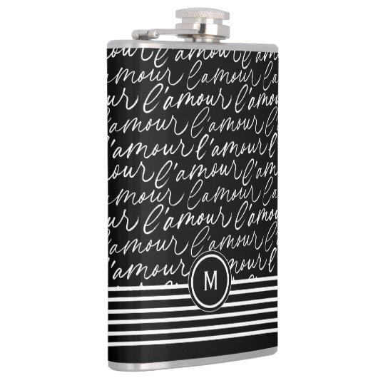 Zwart & Wit 'Paris dreaming' Heupfles (Rechts)