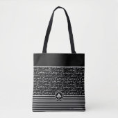 Zwart & Wit 'Paris dreaming' Tote Bag (Voorkant)