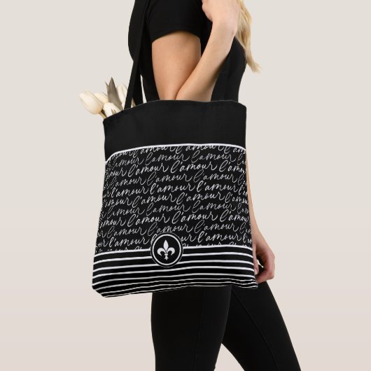 Zwart & Wit 'Paris dreaming' Tote Bag (Dichtbij)