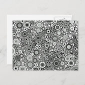 Zwart-wit patronen | Kaart Nieuw adres (Voorkant / Achterkant)