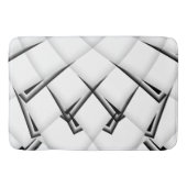 Zwart-wit patroon badmat (Voorkant)