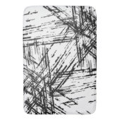 Zwart-wit patroon badmat (Voorkant Verticaal)