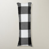 Zwart-wit patroon Body Pillow Lichaamskussen (Voorkant Verticaal)