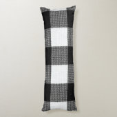 Zwart-wit patroon Body Pillow Lichaamskussen (Achterkant (Verticaal))