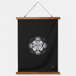 Zwart-wit patroon (bol) hangend wandkleed