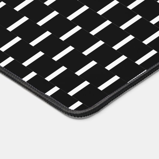Zwart-wit patroon bureaumat (Hoek)