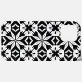 Zwart-wit patroon Case-Mate iPhone case (Achterkant (horizontaal))