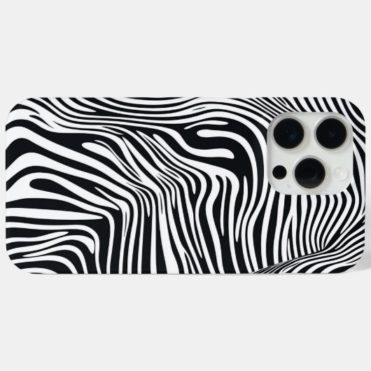 Zwart-wit 🦓 patroon Case-Mate iPhone case (Achterkant (horizontaal))