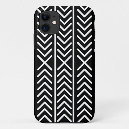 Zwart-wit patroon Case-Mate iPhone case (Achterkant)