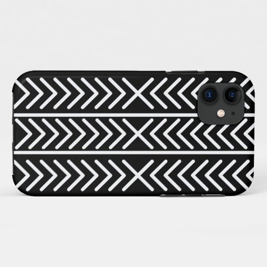 Zwart-wit patroon Case-Mate iPhone case (Achterkant (horizontaal))