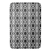 Zwart-wit patroon CoraValiana Badmat (Voorkant Verticaal)