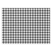 Zwart-wit Patroon Houndstooth Tafelkleed (Voorkant (Horizontaal))