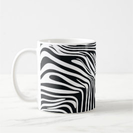 Zwart-wit 🦓 patroon koffiemok