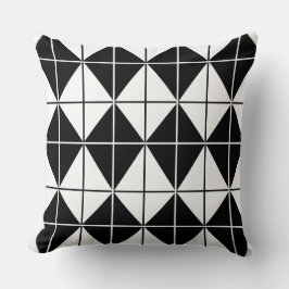 Zwart-wit patroon kussen