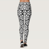 Zwart-wit patroon leggings (Achterkant)