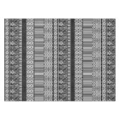 Zwart-wit patroon met kant en patchwork tafelkleed (Voorkant (Horizontaal))