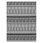 Zwart-wit patroon met kant en patchwork tafelkleed (Voorkant)