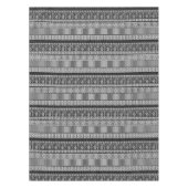 Zwart-wit patroon met kant en patchwork tafelkleed (Voorkant)