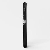 Zwart-wit patroon met monogram W Case-Mate iPhone Case (Achterkant/links)