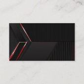 Zwart-wit patroon Modern Professional Visitekaartje (Achterkant)